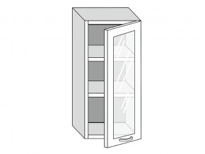 19.40.3 Шкаф настенный (h=913) на 400мм с 1-ой стекл. дверцей в Талице - talica.магазин96.com | фото
