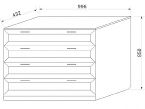 Комод с 4-мя ящиками в Талице - talica.магазин96.com | фото