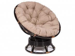 Кресло-качалка Papasan w 23/01 B с подушкой Antique brown, экошерсть Коричневый в Талице - talica.магазин96.com | фото