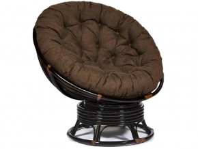 Кресло-качалка Papasan w 23/01 B с подушкой Antique brown, ткань Коричневый в Талице - talica.магазин96.com | фото