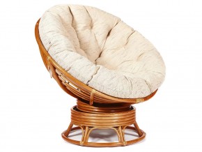 Кресло-качалка Papasan w 23/01 B с подушкой Cognac, ткань Старт в Талице - talica.магазин96.com | фото