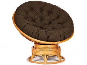 Кресло-качалка Papasan w 23/01 B с подушкой Honey, ткань Коричневый в Талице - talica.магазин96.com | фото