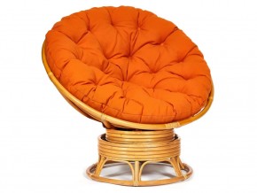 Кресло-качалка Papasan w 23/01 B с подушкой Honey, ткань Оранжевый в Талице - talica.магазин96.com | фото