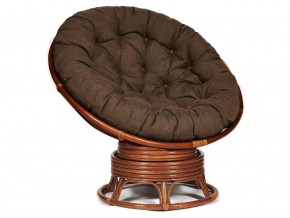 Кресло-качалка Papasan w 23/01 B с подушкой Pecan, ткань Коричневый в Талице - talica.магазин96.com | фото