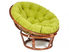 Кресло Papasan 23/01 W с подушкой Pecan, флок Олива в Талице - talica.магазин96.com | фото