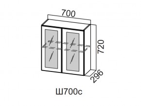 Ш700с/720 Шкаф навесной 700/720 (со стеклом) в Талице - talica.магазин96.com | фото